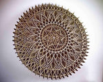 Flowered Multi Layered Wooden Mandala – 15″ x 15″ Inches image 1
