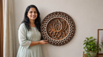 Illuminated Wooden Lotus Mandala Wall Frame (Warm LED Edition) image 10