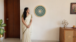 Divine Peacock Feather Om Mandala Wall Art – Backlit LED Illuminated Spiritual Decor with Remote Control image 7