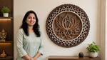 Illuminated Wooden Lotus Mandala Wall Frame (Warm LED Edition) image 7