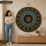 Ananta Om Mandala 3D Layered Wooden LED Wall Art image 10