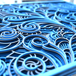 Nature’s Harmony: Handcrafted Wooden Mandala Frame image 2