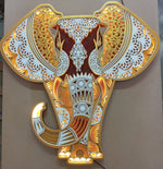 Elephant Mandala frame with lights ON raw image image 5