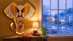 3D Layered Wooden Elephant Mandala Wall Art with LED Lights image 4