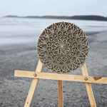 Flowered Multi Layered Wooden Mandala – 15″ x 15″ Inches image 11