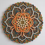 Floral Inspired Multi-Layered Wooden Mandala image 2