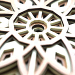 Floral Inspired Multi-Layered Wooden Mandala image 8