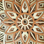 Floral Inspired Multi-Layered Wooden Mandala image 5
