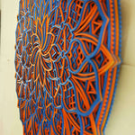 Flowered Multi Layered Wooden Mandala – 15″ x 15″ Inches image 10