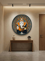 Multi-Layered Lord Ganesha Wooden Mandala Frame image 2