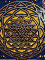 Shree Yantra LED Wall Decor Wooden Mandala Wall Art for Home & Office | Vastu Spiritual Wall Hanging with Lights image 9