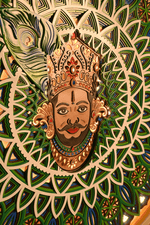 Khatu Shyam Multi Layered Wooden Mandala frame image 2