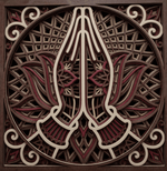 Namaste Wooden Mandala Wall Art for Home with LED backlight image 3