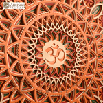 Om Mantra Multi Layered Wooden Mandala image 8