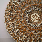 Om Mantra Multi Layered Wooden Mandala image 3