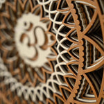 Om Mantra Multi Layered Wooden Mandala image 7