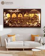 Shivrajyabhishek Frame with LED Lights – Glorious Coronation of Chhatrapati Shivaji Maharaj image 2