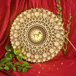 Ram Mantra Wooden Mandala with LED – Spiritual Home Decor image 1