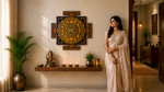 Shree Yantra LED Wall Decor Wooden Mandala Wall Art for Home & Office | Vastu Spiritual Wall Hanging with Lights image 12