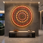 The Chakra Mandala – Multi-Layer Handcrafted Wooden Mandala Wall Art with Remote-Controlled LED Backlight image 3