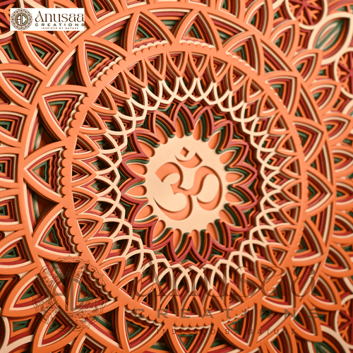 Illuminate Your Space with a Stunning Wooden Mandala Frame with LED Lights