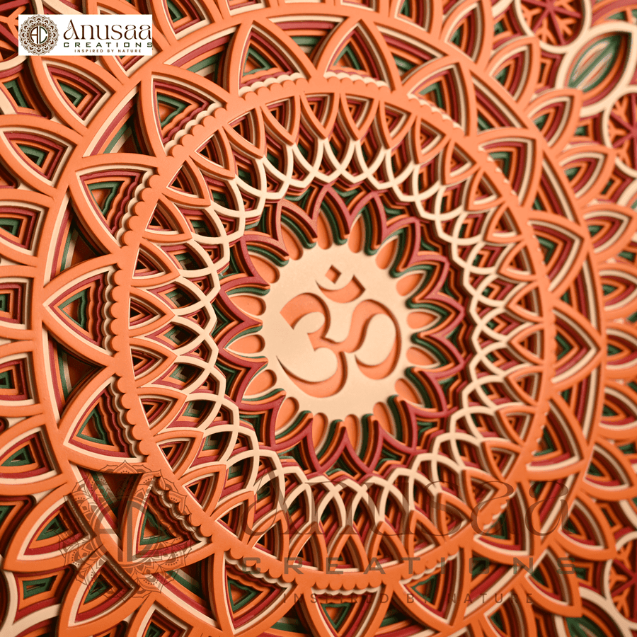Illuminate Your Space with a Stunning Wooden Mandala Frame with LED Lights
