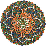 Floral Inspired Multi-Layered Wooden Mandala image 1