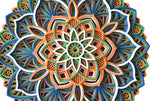 Floral Inspired Multi-Layered Wooden Mandala image 10