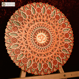 Om Mantra Multi Layered Wooden Mandala