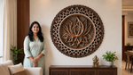 Illuminated Wooden Lotus Mandala Wall Frame (Warm LED Edition) image 8