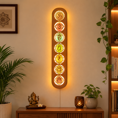 7 Chakras LED Frame: Illuminated Wall Decor for Balance and Harmony