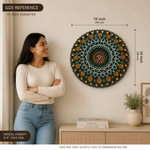 Ananta Om Mandala 3D Layered Wooden LED Wall Art image 7