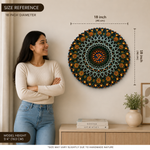 Ananta Om Mandala 3D Layered Wooden LED Wall Art image 8