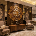 3D Multi-Layered Wooden Bodhi Tree Mandala Wall Art with LED Backlight | Premium 10-Layer Laser Cut Spiritual Relief Frame image 4