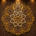 3D Multi-Layered Wooden Bodhi Tree Mandala Wall Art with LED Backlight | Premium 10-Layer Laser Cut Spiritual Relief Frame image 3