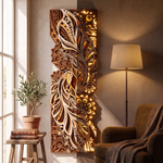 Dual Fish 3D Multi-Layered Wooden Mandala Wall Art Frame with Remote-Controlled LED Backlight image 4