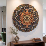 Floral Inspired Multi-Layered Wooden Mandala image 7