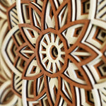 Floral Inspired Multi-Layered Wooden Mandala image 4
