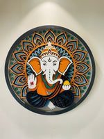 Multi-Layered Lord Ganesha Wooden Mandala Frame image 1