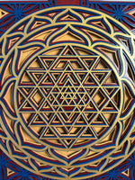 Shree Yantra LED Wall Decor Wooden Mandala Wall Art for Home & Office | Vastu Spiritual Wall Hanging with Lights image 10
