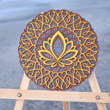 Radiant Lotus Mandala Frame