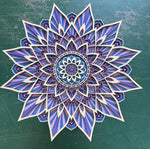 Nirvana Mandala-Handcrafted 9-Layer 3D Wooden Mandala Wall Art | Indigo & Amethyst Geometric Decor image 6