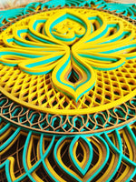 OM Lotus Mandala: Tranquil Illumination with LED Lights as optional image 3