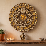 OM Mandala Multi Layered Mandala with LED lights image 1