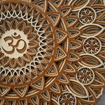 Om Mantra Multi Layered Wooden Mandala image 6