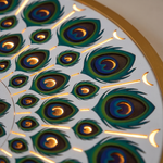 Divine Peacock Feather Om Mandala Wall Art – Backlit LED Illuminated Spiritual Decor with Remote Control image 6