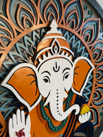 Multi-Layered Lord Ganesha Wooden Mandala Frame image 4