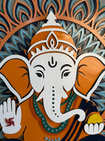 Multi-Layered Lord Ganesha Wooden Mandala Frame image 3