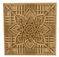 Wooden Mandala Multi Layred Design – 11.5″ x 11.5″ inches