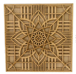 Wooden Mandala Multi Layred Design – 11.5″ x 11.5″ inches image 1